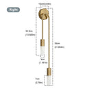 Modern Nordic LED Wall Lamp – Minimalist Gold and Black Sconce