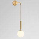 Minimalist LED Wall Light – Elegant Glass Bedside Lamp