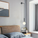 Minimalist LED Wall Light – Elegant Glass Bedside Lamp