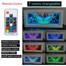 3D LED Anime Lamp USB Rechargeable Night Light